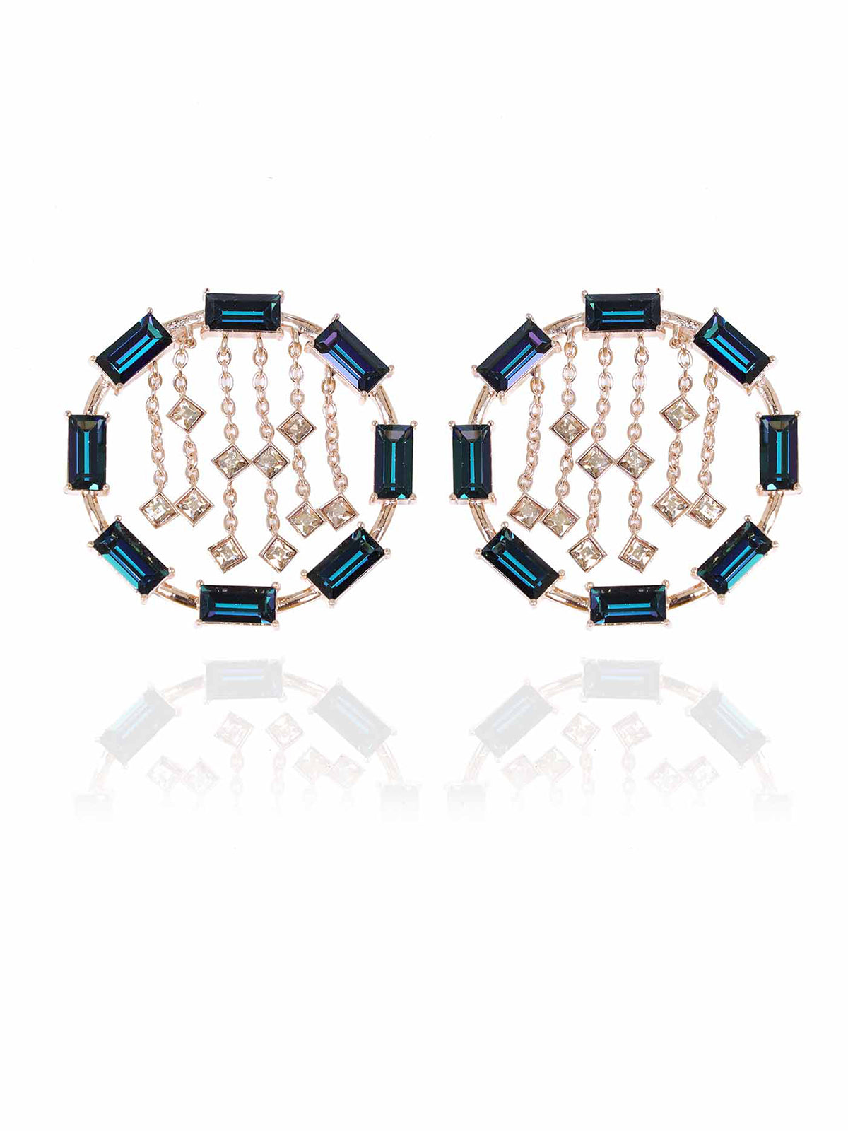 Crystal Circle Hoops