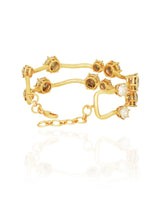 Crystal Studded Twig Bracelet