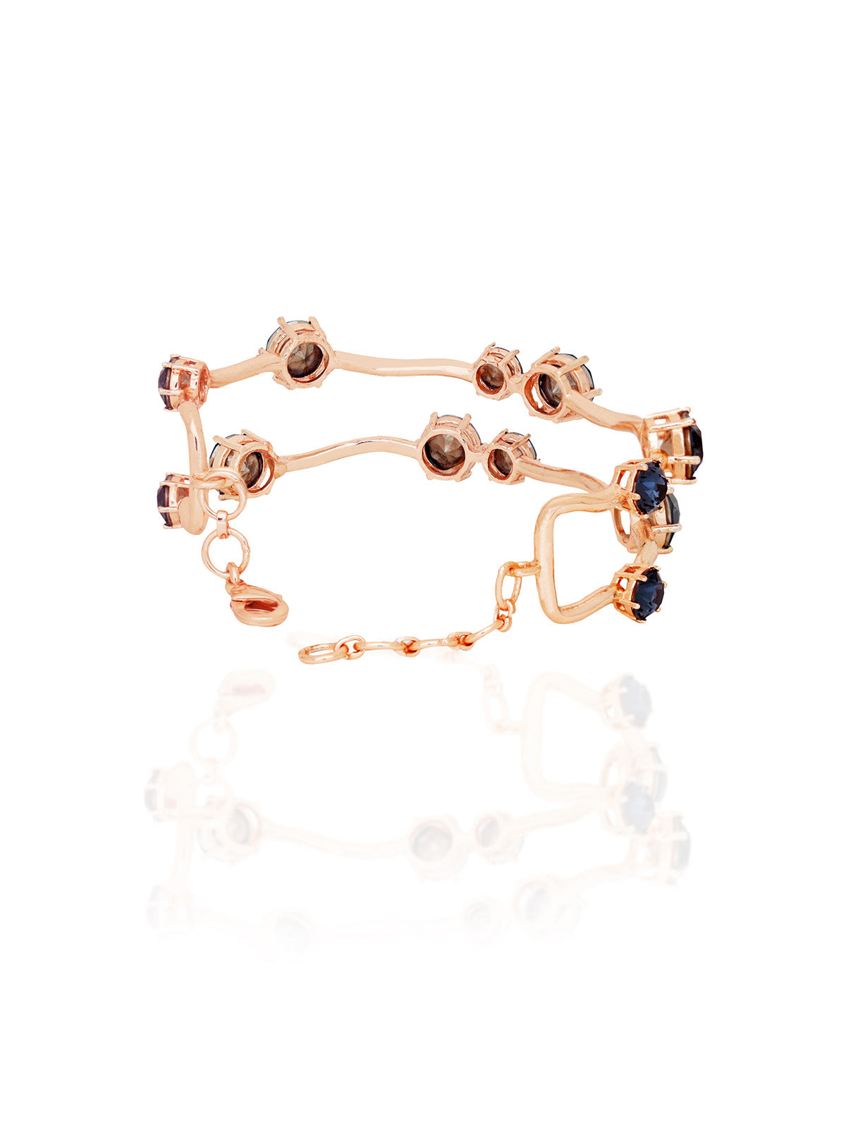 Crystal Studded Twig Bracelet