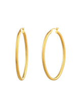 Oval Statement Hoop Earrings