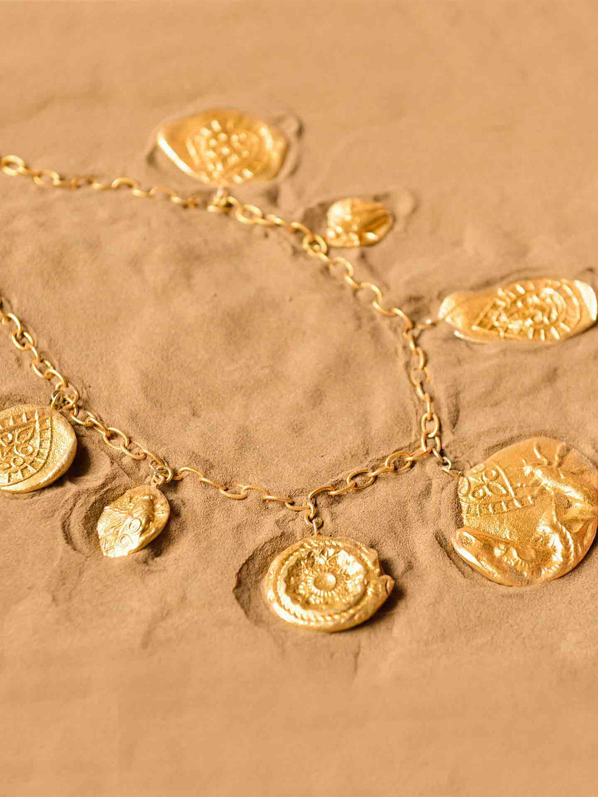 Vintage Fossil Charm Necklace