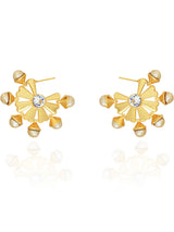 Daisy Petal Huggie Hoops