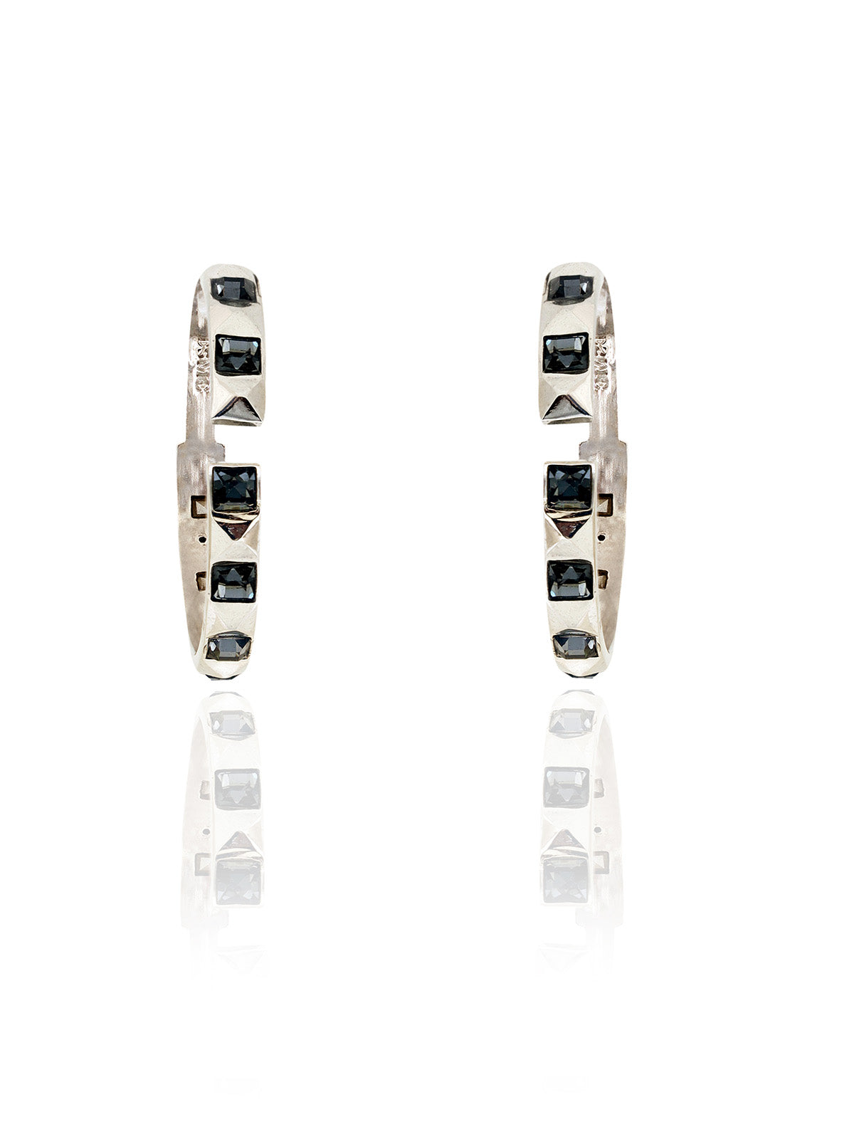 Half Hoop Crystal Earrings