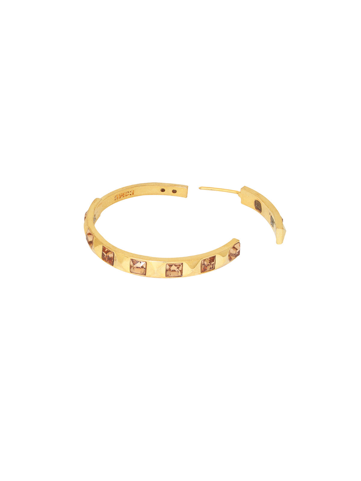 Sanjana Sanghi in Half Hoop Crystal Earrings