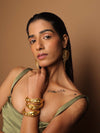 Sanya Malhotra in Beaten Gold Bangle