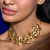 Golden Floral Choker