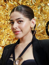 Alaya F in Melting Gold Earrings