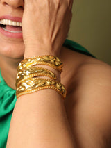 Sanya Malhotra in Beaten Gold Bangle