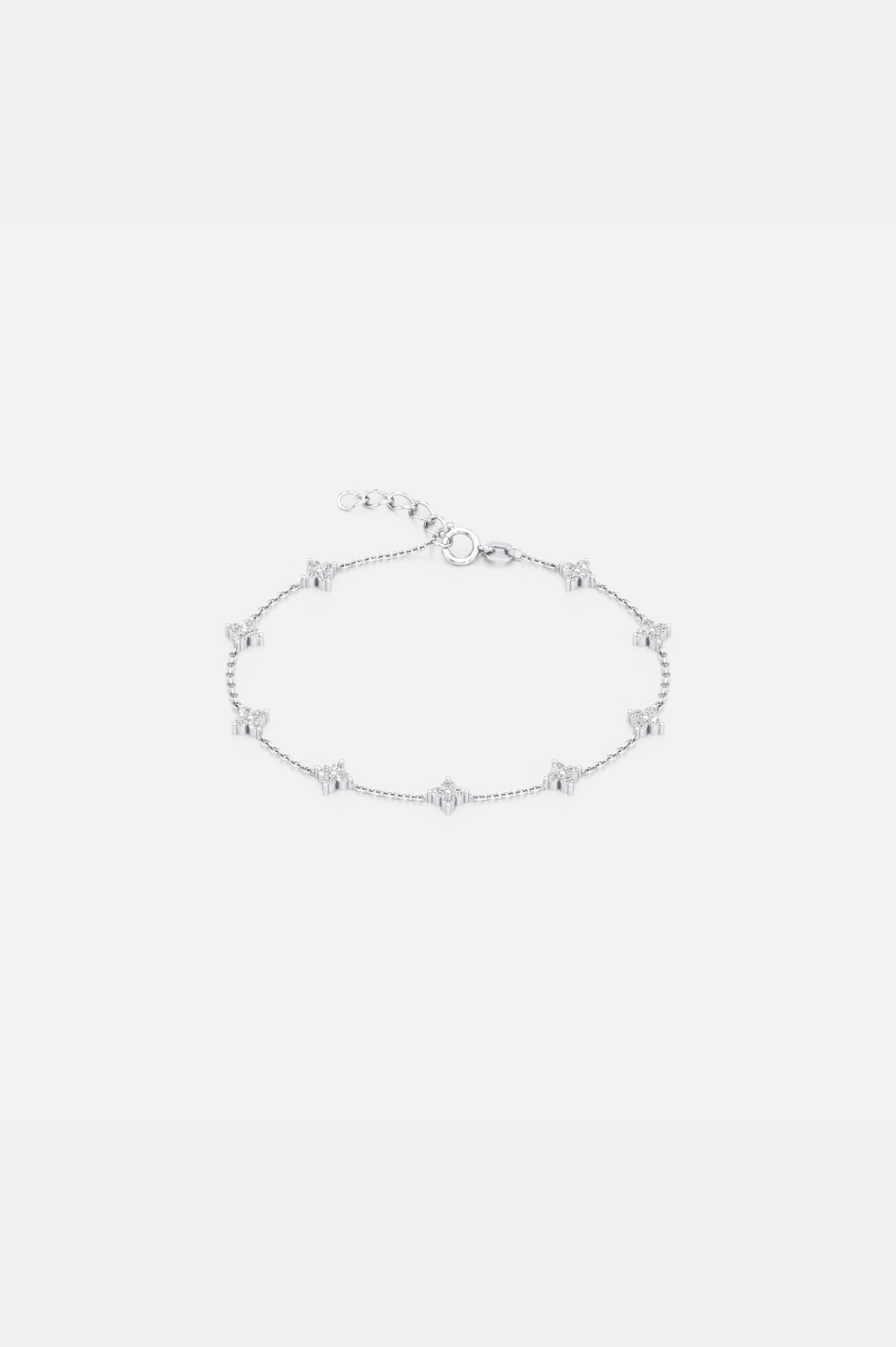 Blossom Silver Floral Bracelet