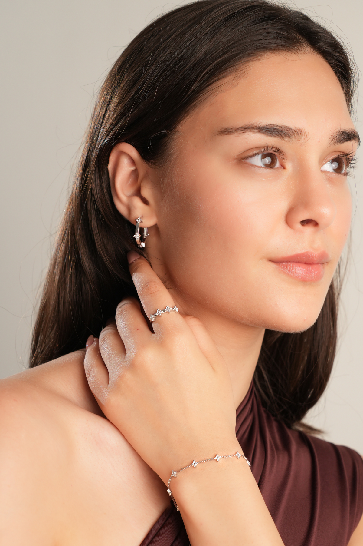 Blossom Silver Floral Bracelet