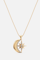 Celestial Gold Charm Pendant Necklace