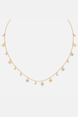 Circe Linked Drop Golden Necklace