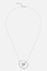 Amore Reversible Silver Heart Pendant