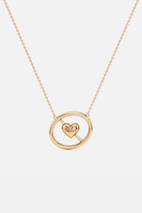 Amore Reversible Golden Heart Pendant