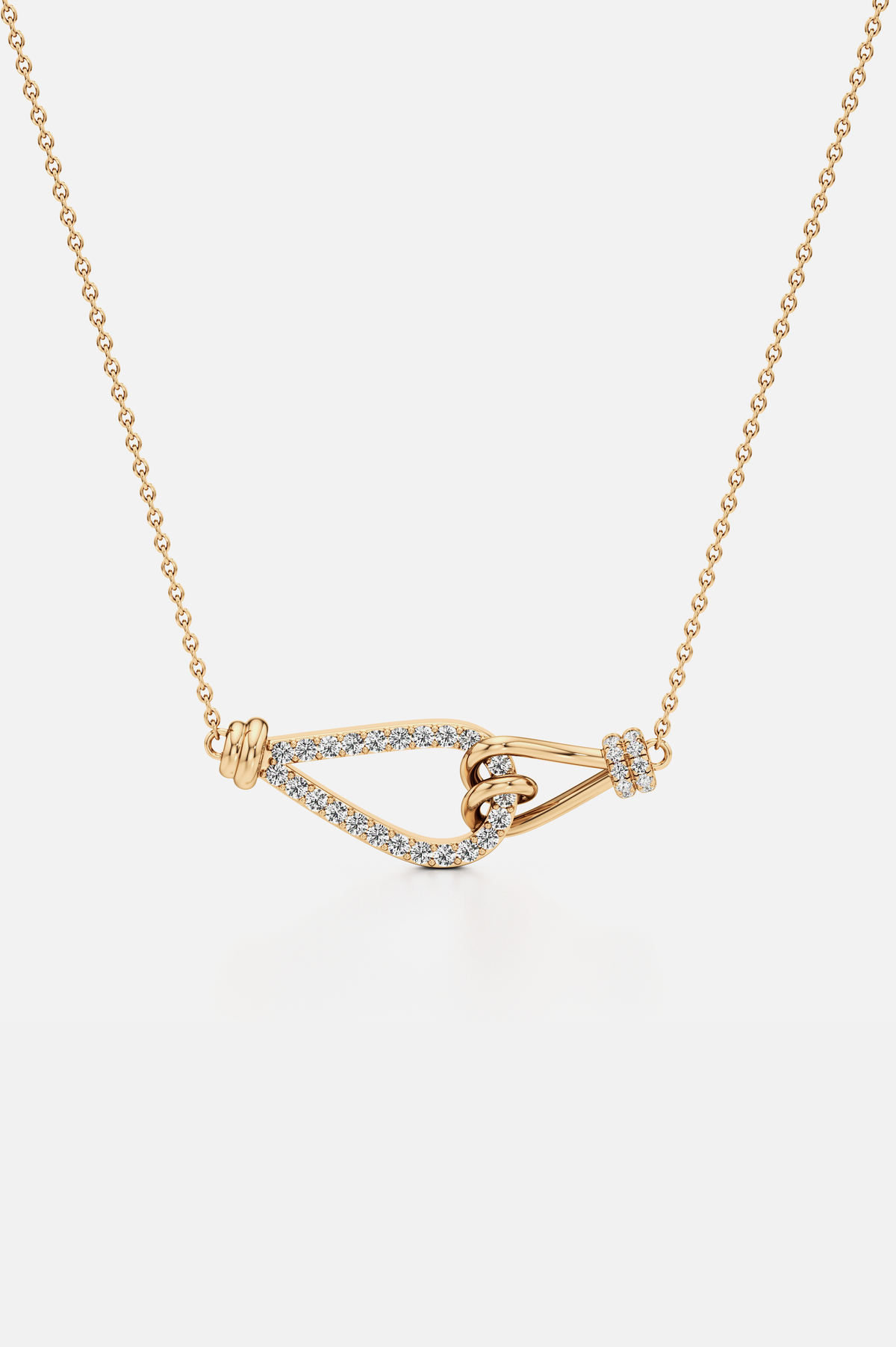 Knotted Muse Golden Pendant
