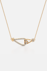 Knotted Muse Golden Pendant