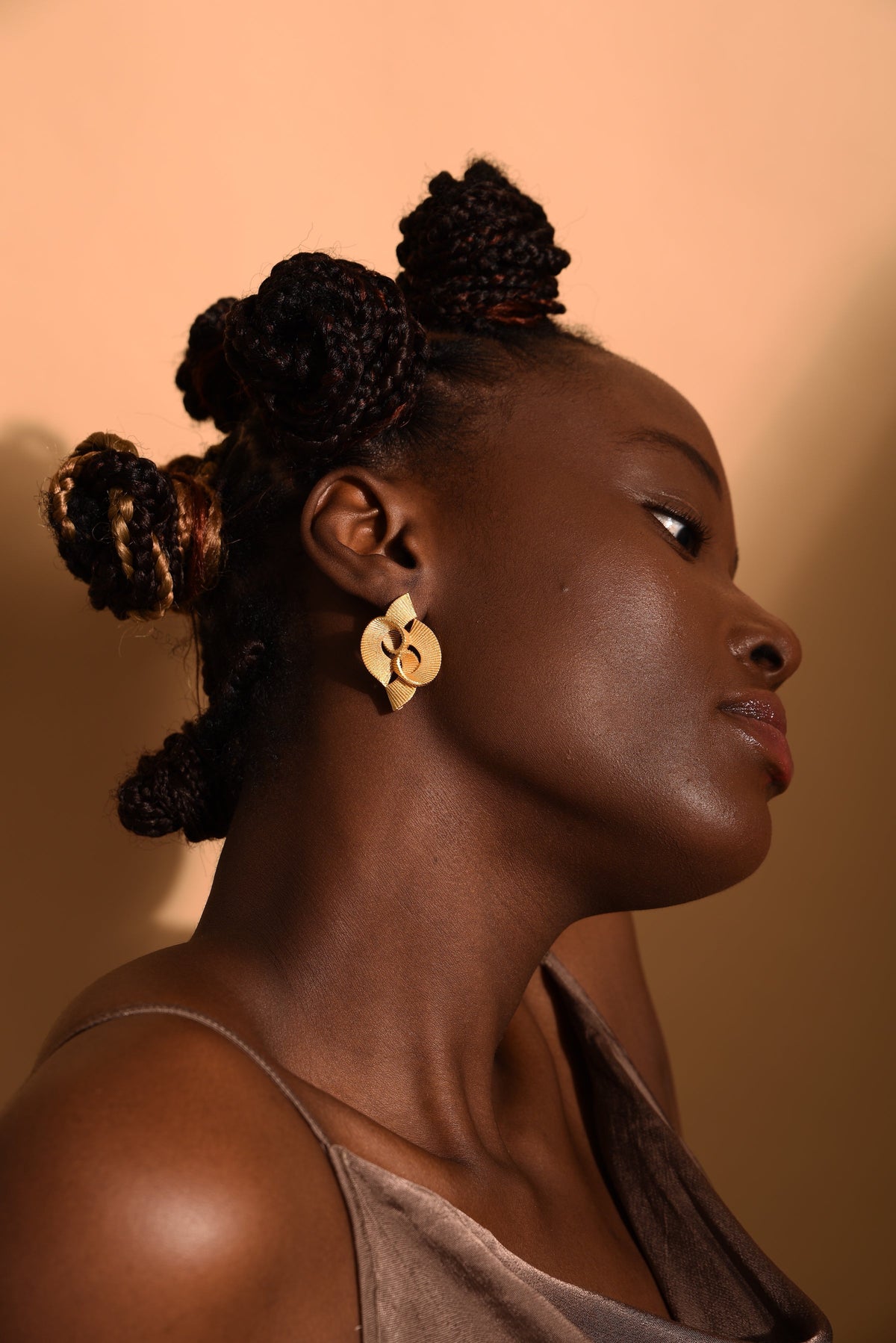 Golden Ribbons Earrings