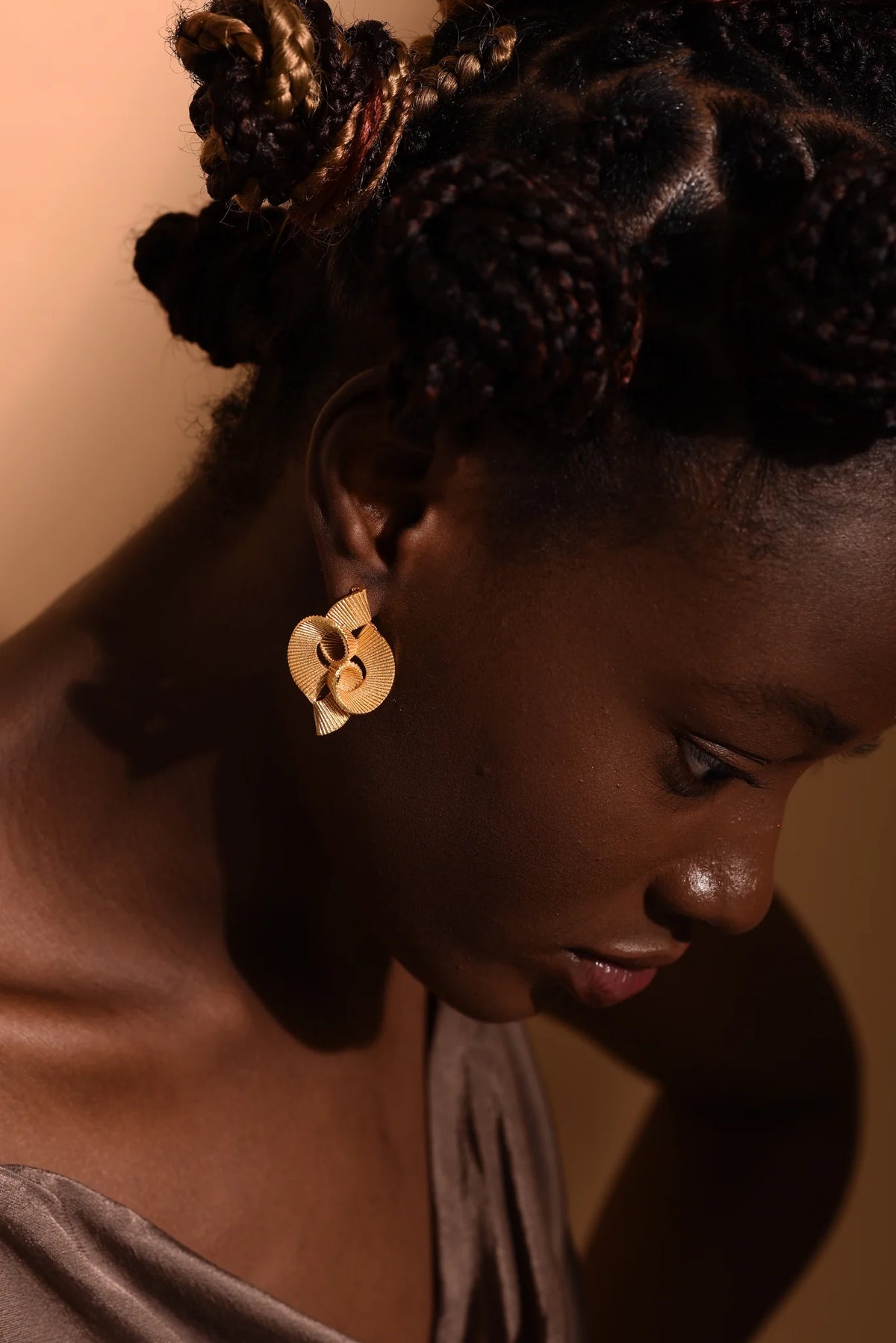 Golden Ribbons Earrings