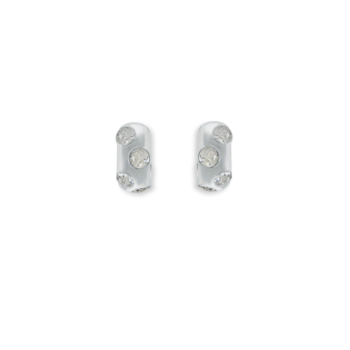Luxe Crystal Hoops