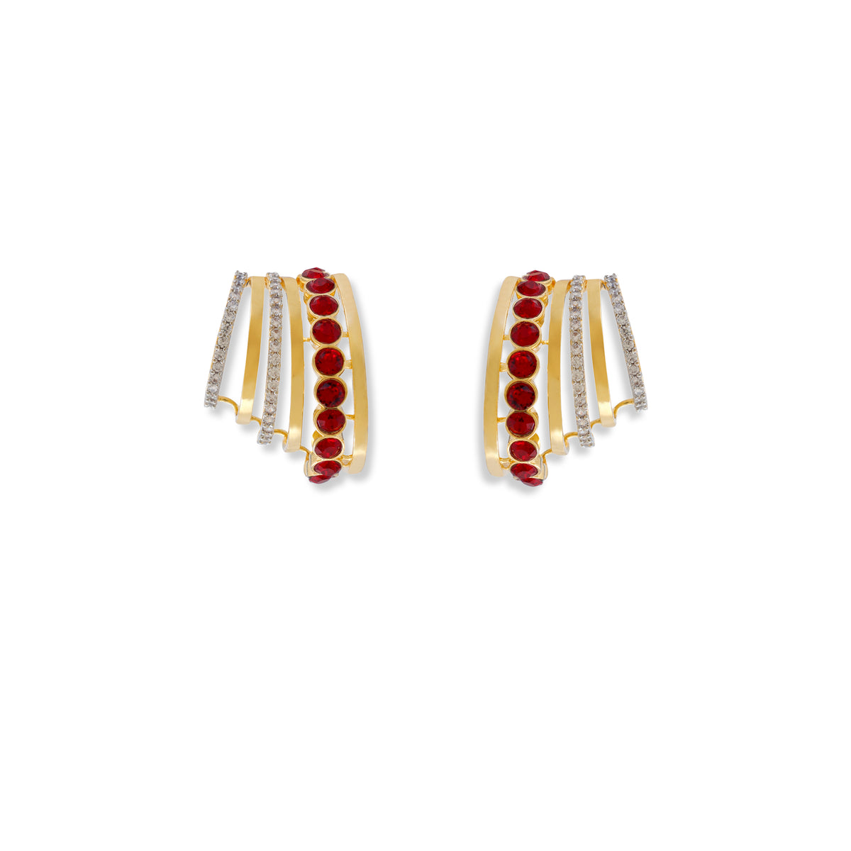 Triple Row Crystal Ear Cuff