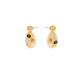 Oval-Shaped Crystal Earrings