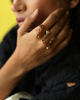 Crystal Stack Statement Ring