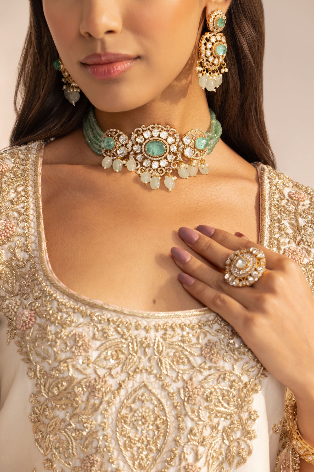 Royal Verdure Choker Set