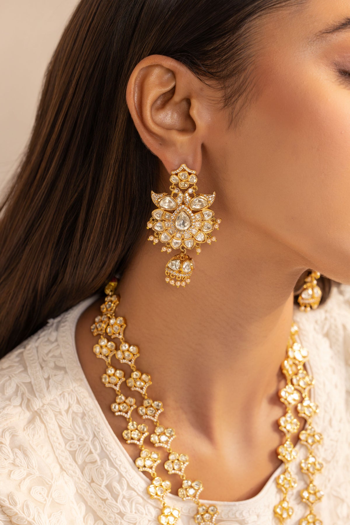 Nityara Moissanite Necklace Set