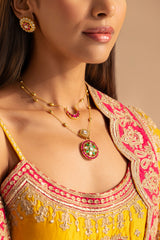 Meher Polki Pendant Set
