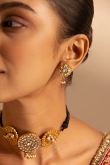 Gold Polki Heritage Choker