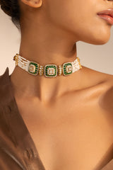 Emerald Polki Royal Choker