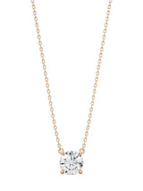 Classic Round Solitaire Necklace