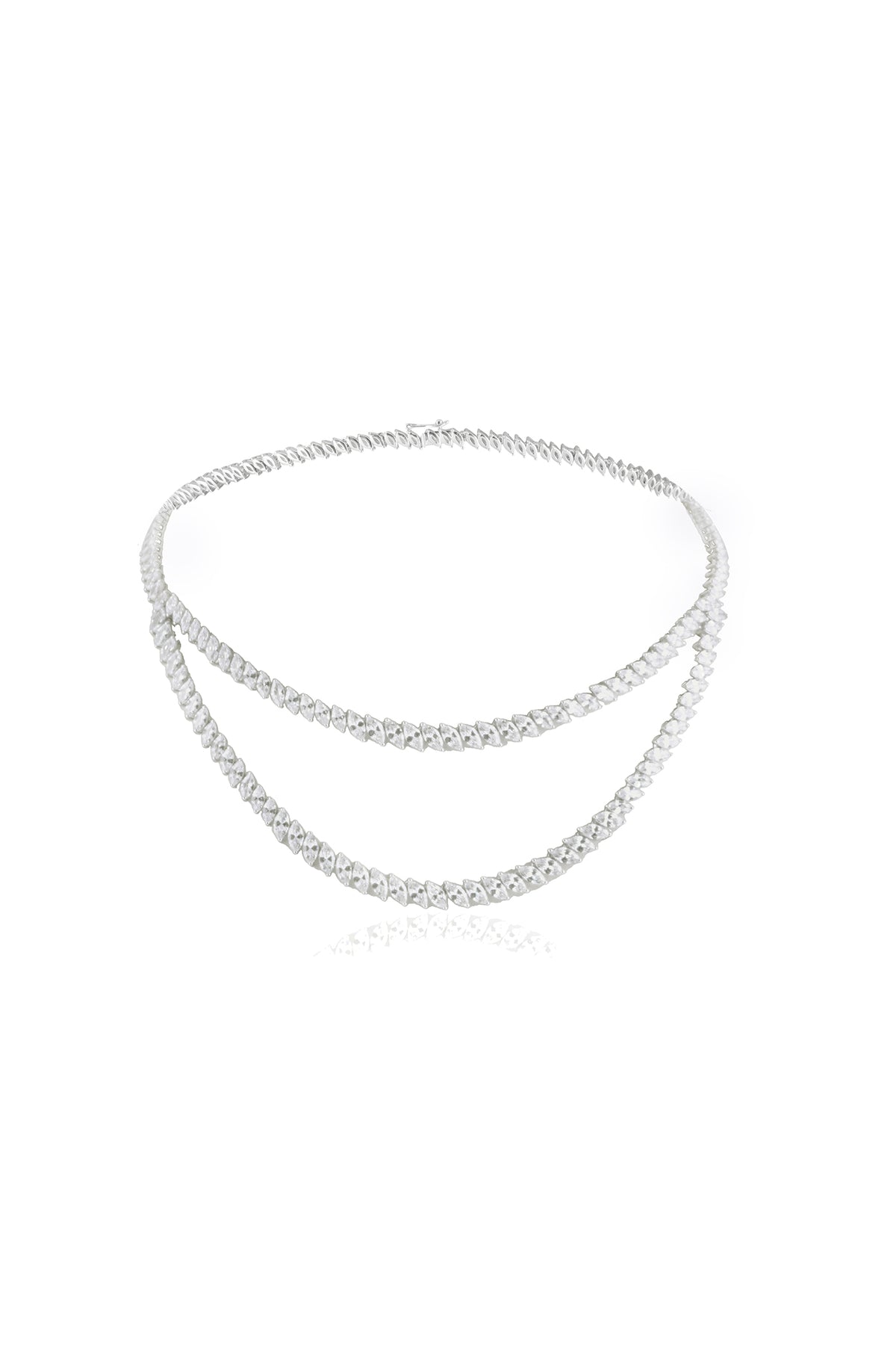 Gold Celestial CZ Statement Necklace