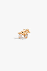 Dual Tone Gold Plated Arc Ring