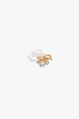 Dual Tone Gold Plated Arc Ring