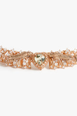 Prehnite Leopard Guardian Choker