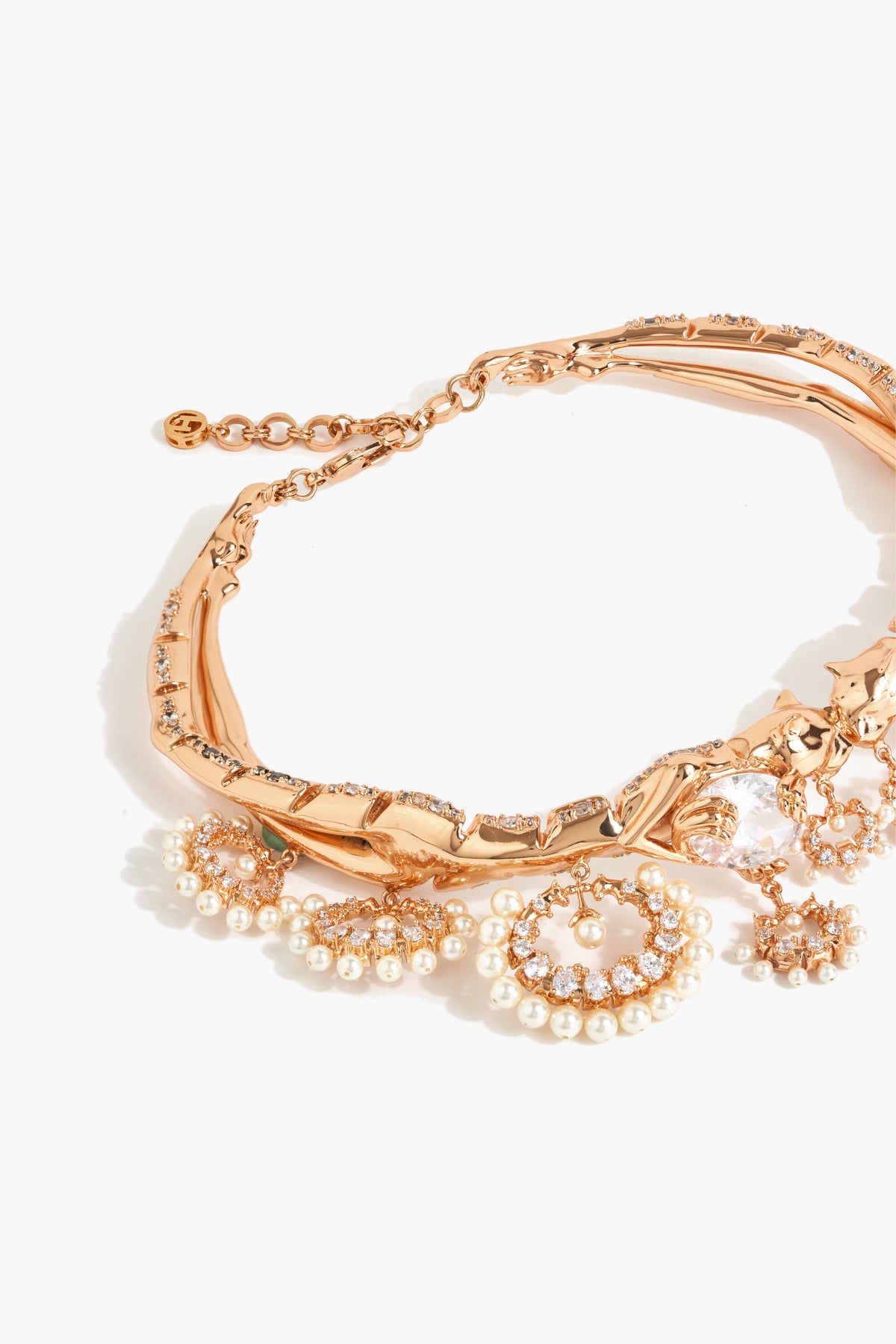 Wild Majesty Pearl Collar Choker