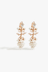 Pearl Crown Statement Earrings
