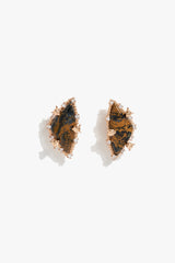 Tri-Leopard Pietersite Stud Earrings