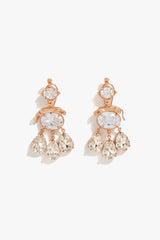 Wild Leopard Crystal Dangle Earrings