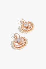 Leopard Trinity Pearl Halo Studs
