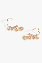 Pearl Veil Leopard Earcuffs