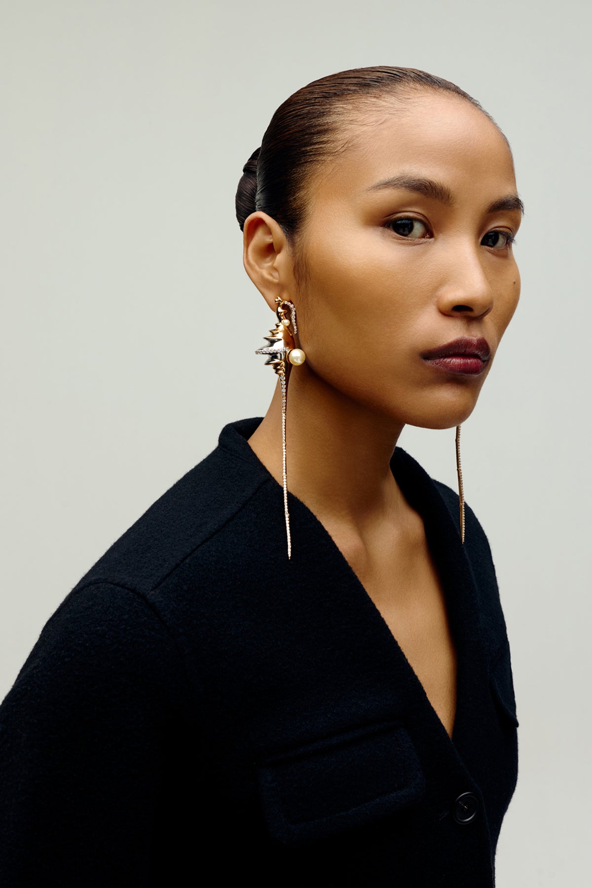 Modern Sculptural Ear Climber Earrings