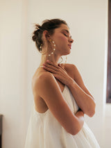 Pearl & Moon Hoop