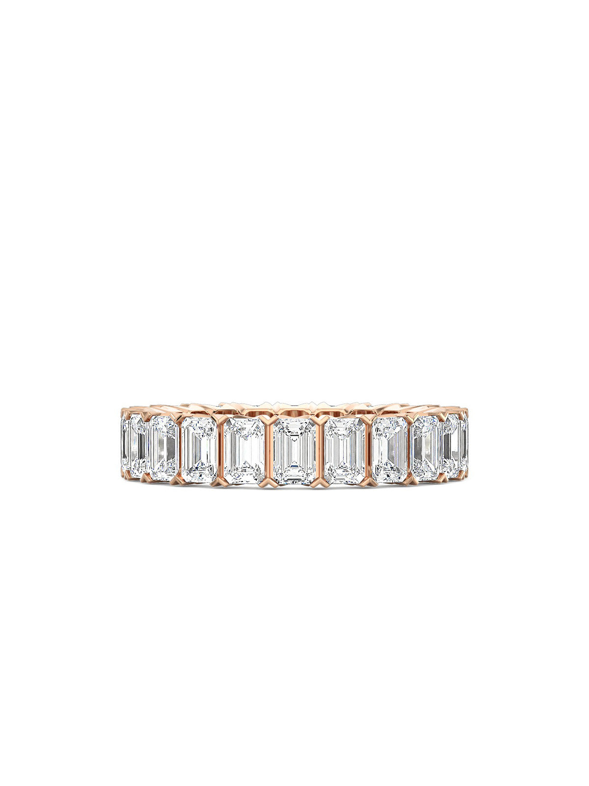 Emerald Cut Eternity Band