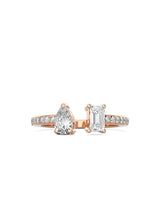 Cuff Dual Diamond Ring