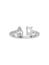 Cuff Dual Diamond Ring