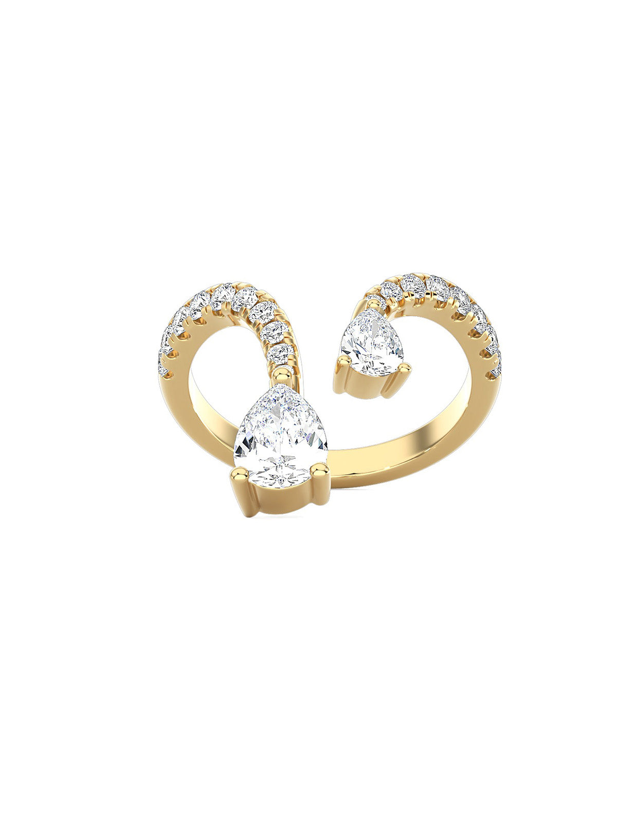 Tear Drop Duo Ring