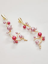 Shades of Pink Statement Danglers