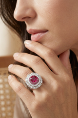 Cushion Cut Solitaire Statement Ring